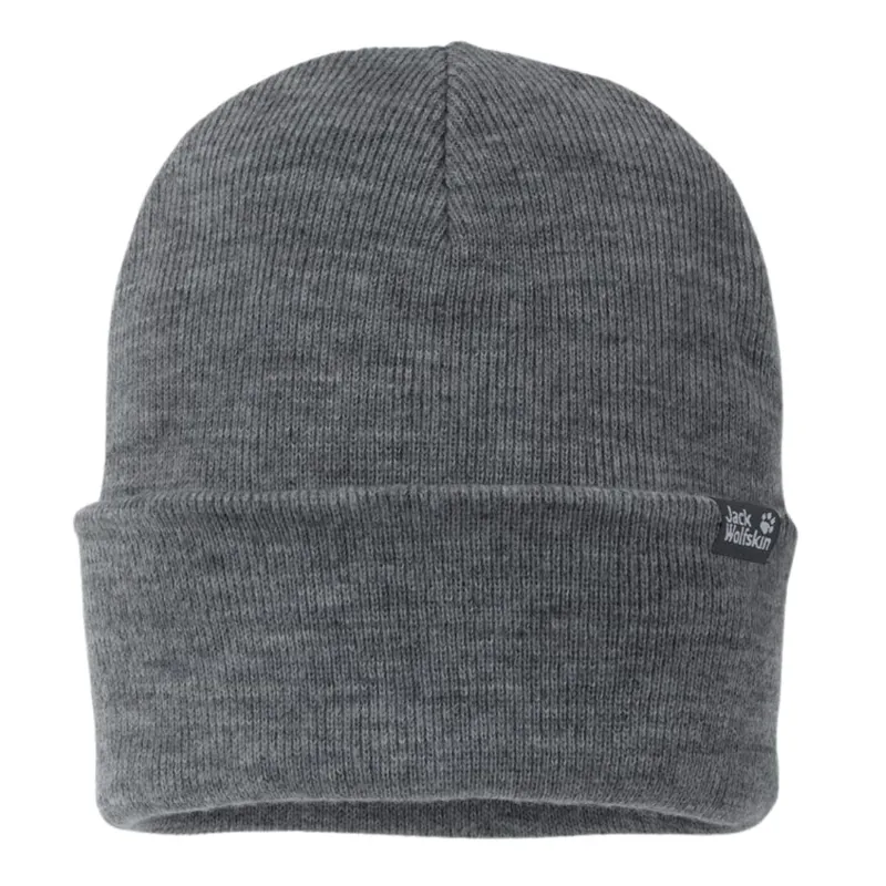 Jack Wolfskin Rib Hat in Grey Heather